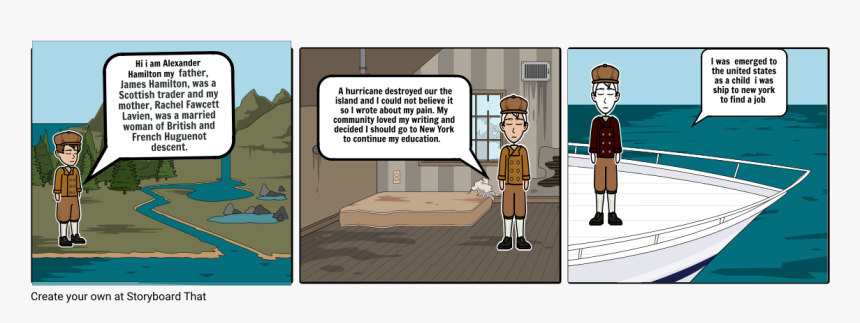 Alexander Hamilton Childhood, HD Png Download