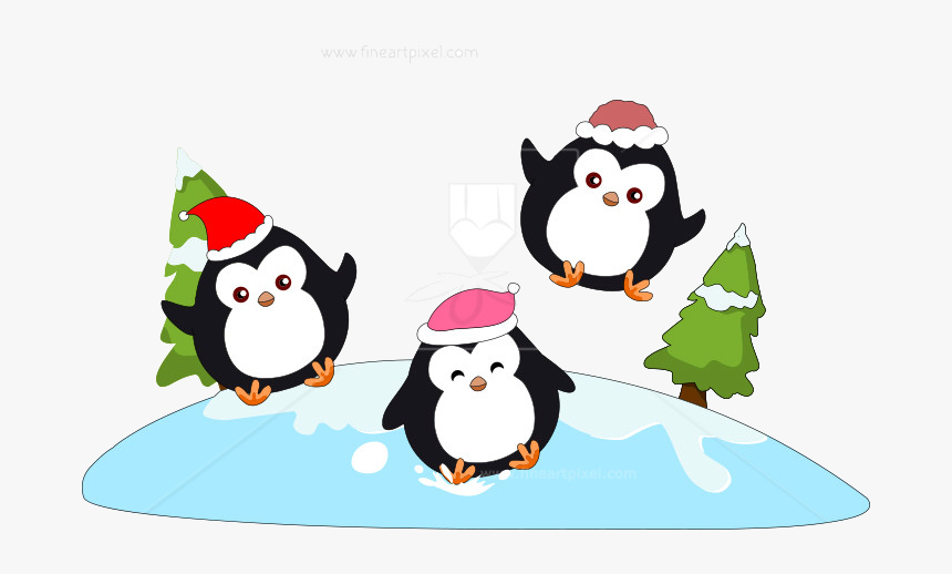 Penguin Penguins-clip Art Free Vectors Illustrations - Cartoon, HD Png Download