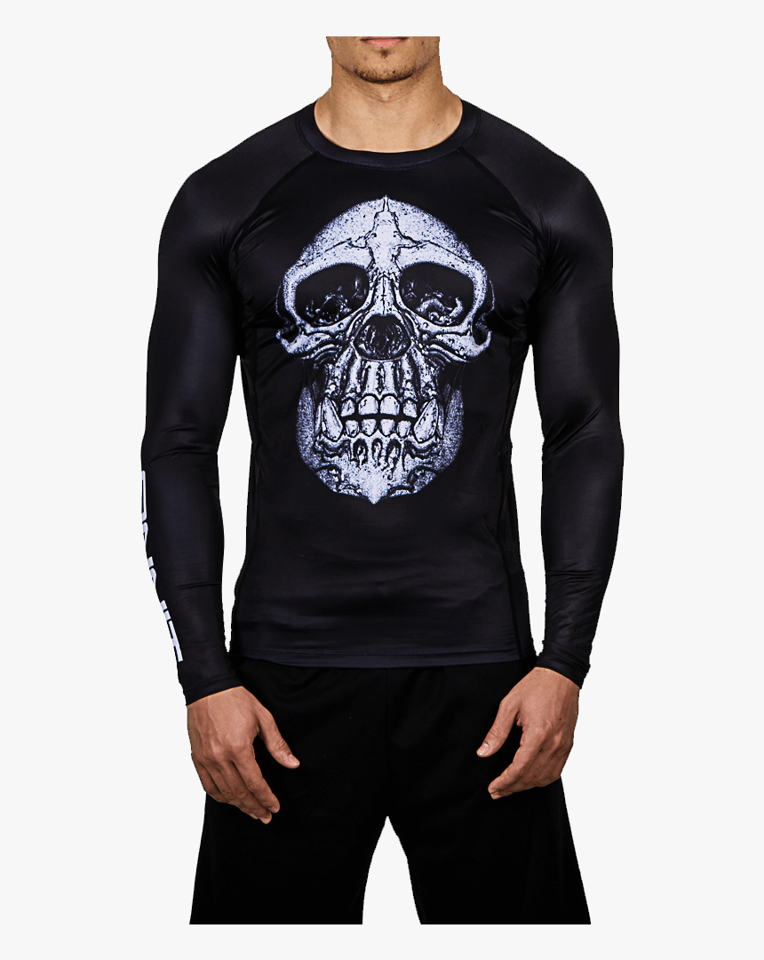 Chimp Skull Ls Compression Rashguard - Mammut Alpine Underwear Long Sleeve, HD Png Download