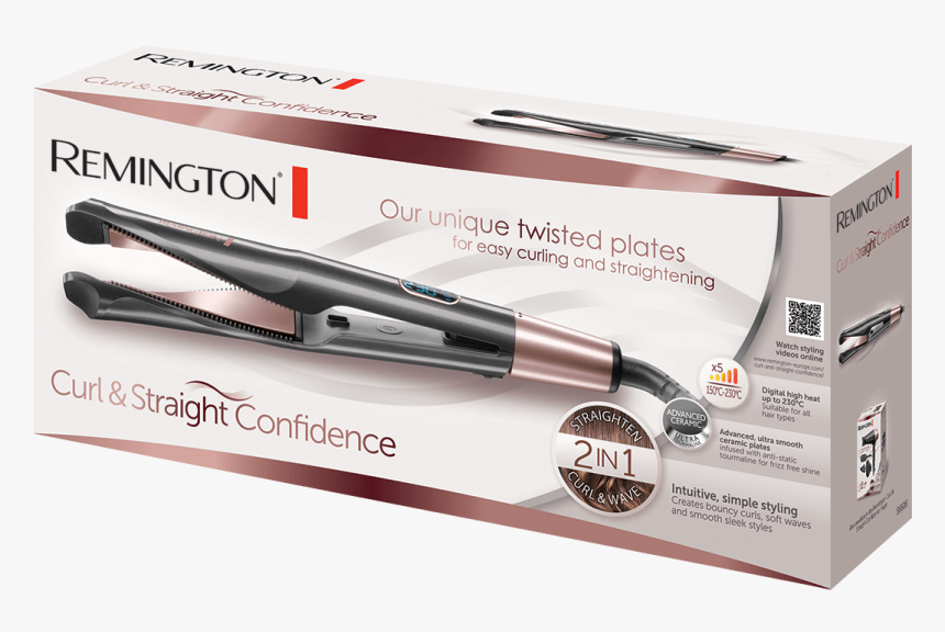 Transparent Straight Hair Png - Remington Curl & Straight Confidence, Png Download