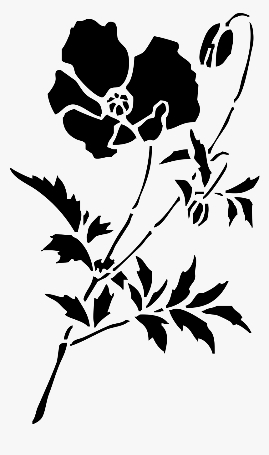 Stencil Silhouette Street Art Drawing - Stencil Poppy, HD Png Download