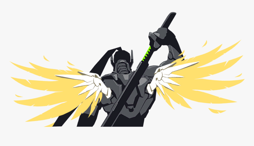 Blizzard,blizzard Graffiti,ana Amari,bastion ,d - Мерси Овервотч Граффити, HD Png Download