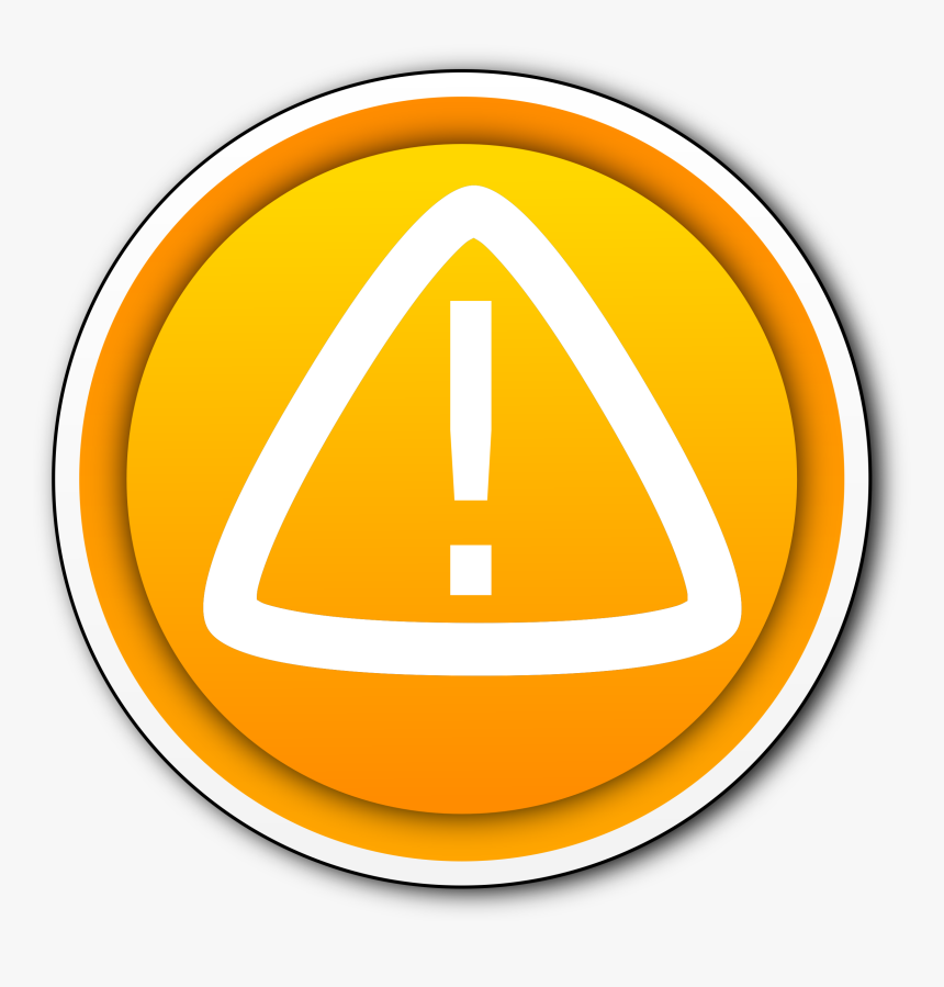 Area,symbol,yellow - Warning Button, HD Png Download