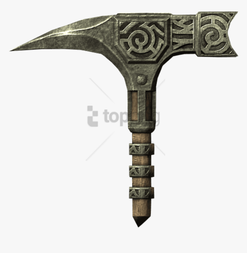 Transparent Ice Sickle Png - Steel Warhammer Skyrim, Png Download