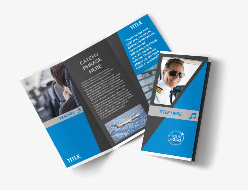 Above The Clouds Airline Brochure Template Preview - Airline Brochure, HD Png Download