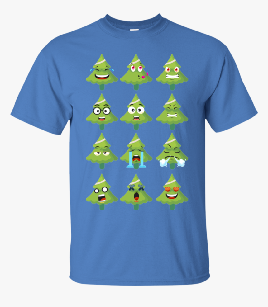 Emoji Christmas Tree Funny Faces Xmas Youth Kids Long - Funny Kansas City Chiefs T Shirts, HD Png Download