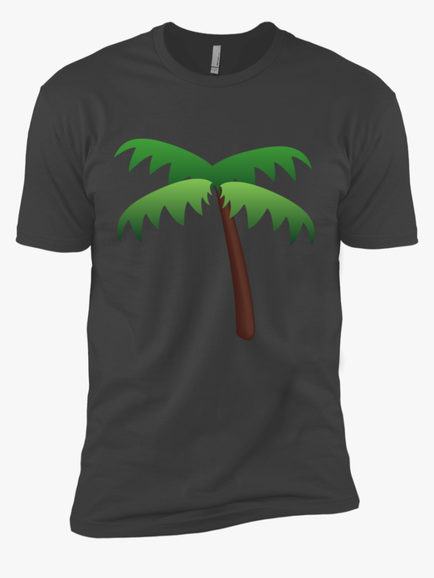 Palm Tree Emoji Nl3600 Next Level Premium Short Sleeve - Tree, HD Png Download