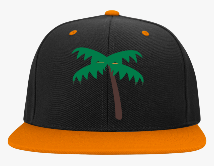 Palm Tree Emoji Stc19 Sport Tek Flat Bill High Profile - Cap, HD Png Download