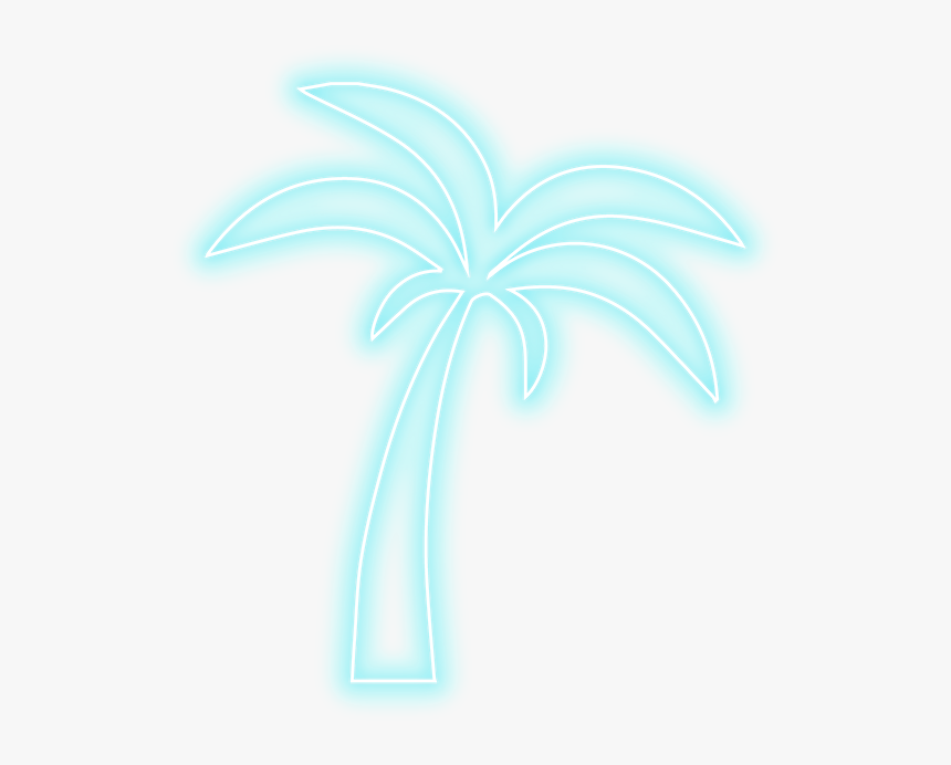 Transparent Neon Palm Tree, HD Png Download