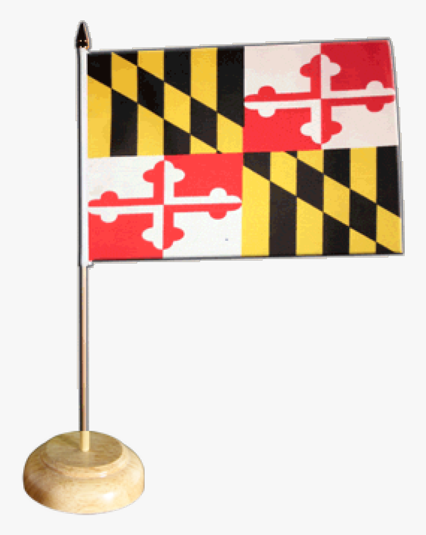 Usa Maryland Table Flag - State Md Maryland Flag, HD Png Download