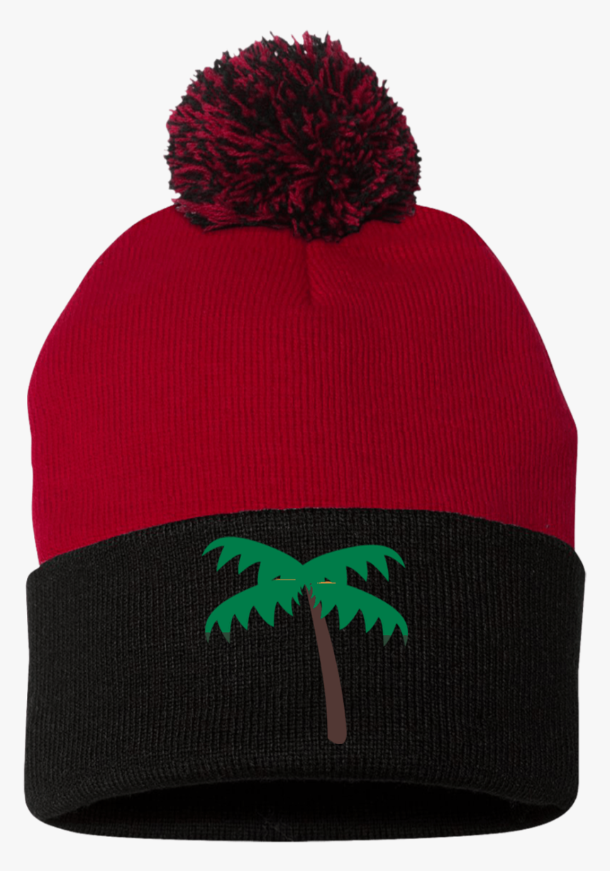 Palm Tree Emoji Sp15 Sportsman Pom Pom Knit Cap - Beanie, HD Png Download