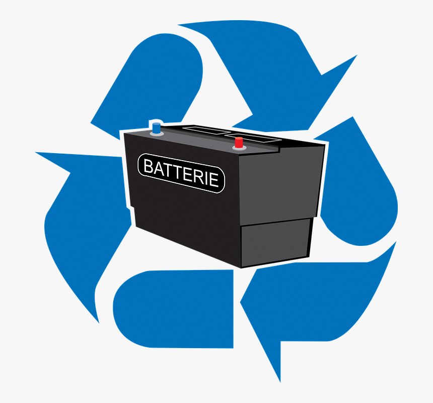 Car Battery Clipart - Lead Acid Battery Recycling, HD Png Download