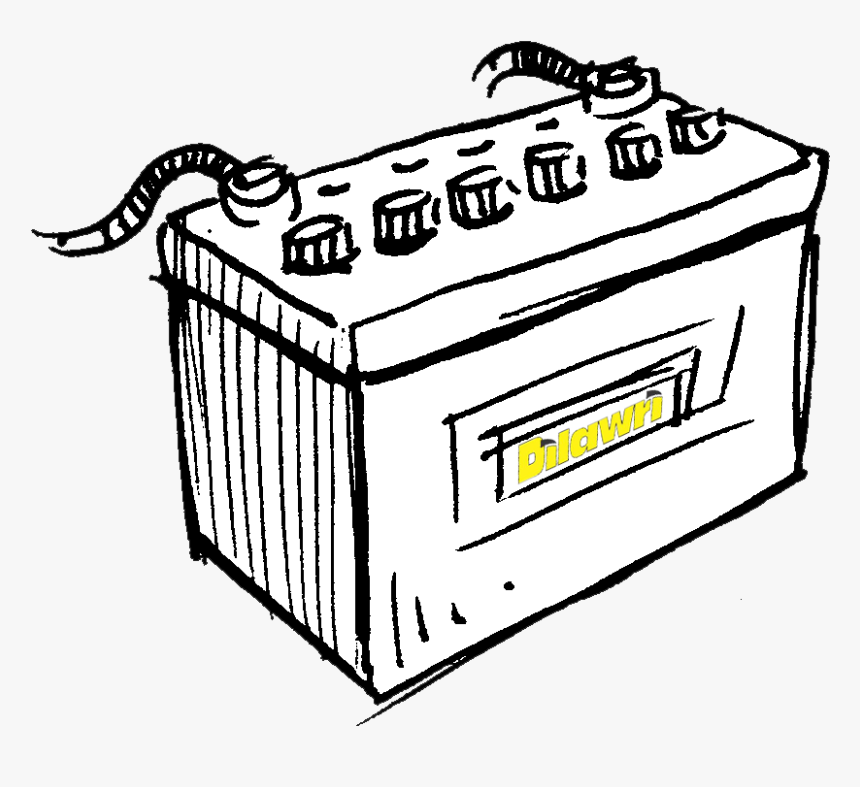 Dead Here S Dilawri - Car Battery Black And White, HD Png Download