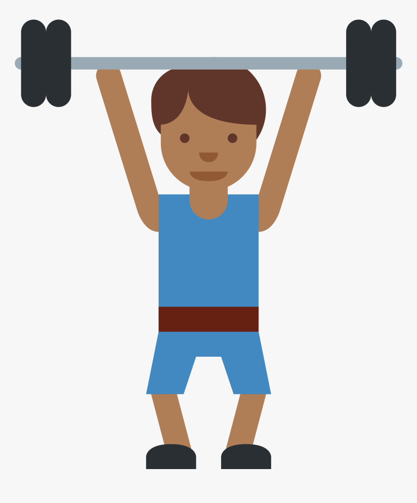 Weight Lifter Sticker By Twitterverified Account - Weight Lifting Flashcards, HD Png Download