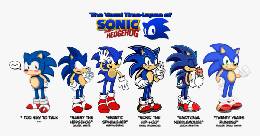 Sonic S Vocal Life - Sonic The Hedgehog All Sonics, HD Png Download