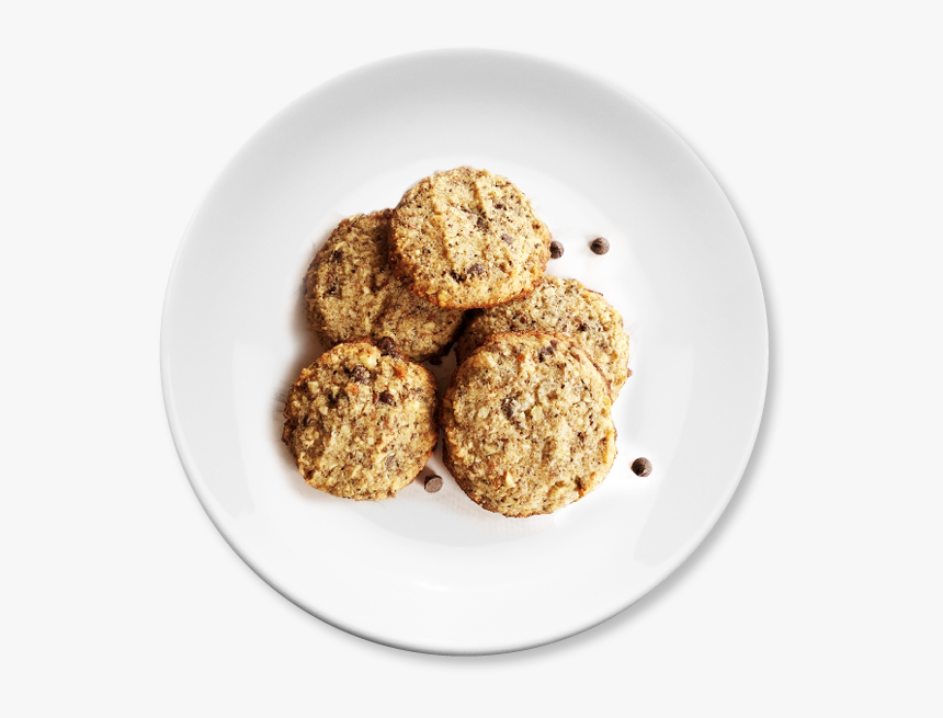 Keto Chocolate Chip Cookies On Plate - Chocolate Cookies On Plate Png, Transparent Png