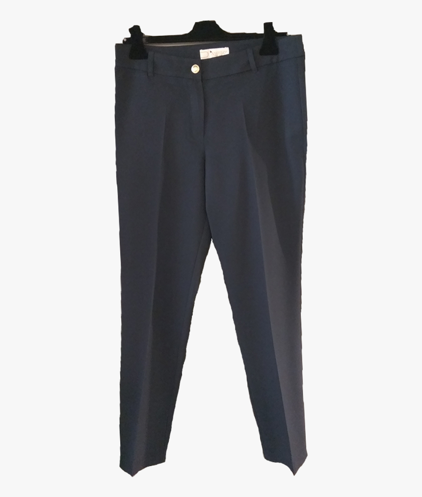 Women S Cigarette Pants With Gold Button - Pocket, HD Png Download