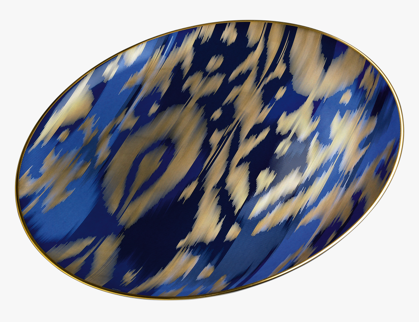 Hermès Voyage En Ikat Presentation Plate In Porcelain, HD Png Download
