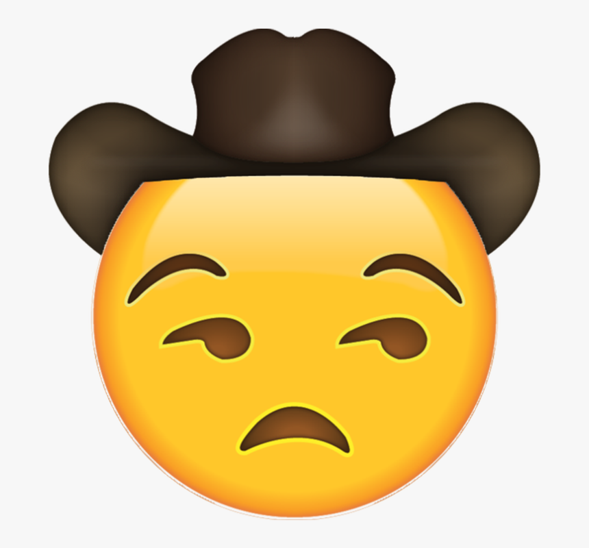 This Is My Website - Sad Emoji Cowboy Hat, HD Png Download