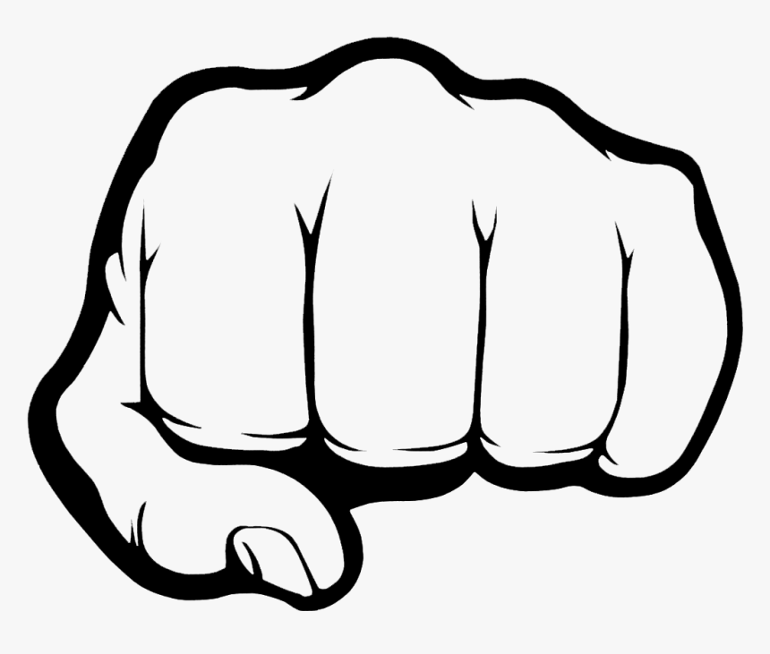 Bump Clip Art Transprent - Fist Black And White, HD Png Download