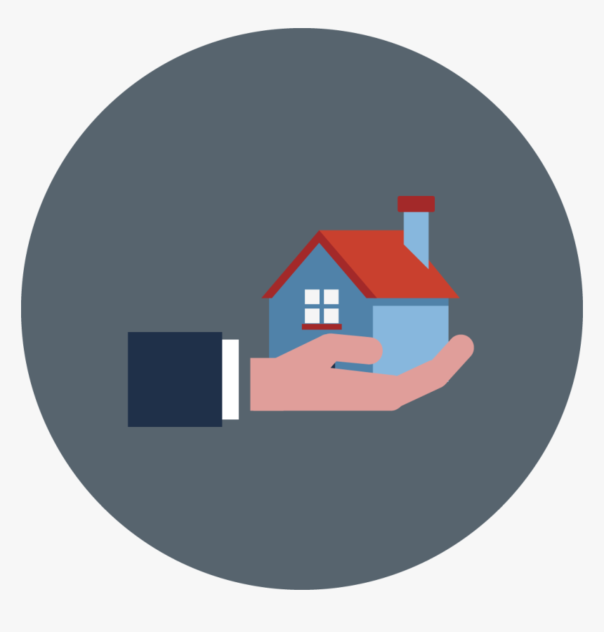 Icon Of A Home In The Palm Of A Hand - Buying A Home Icon Png Transparent, Png Download