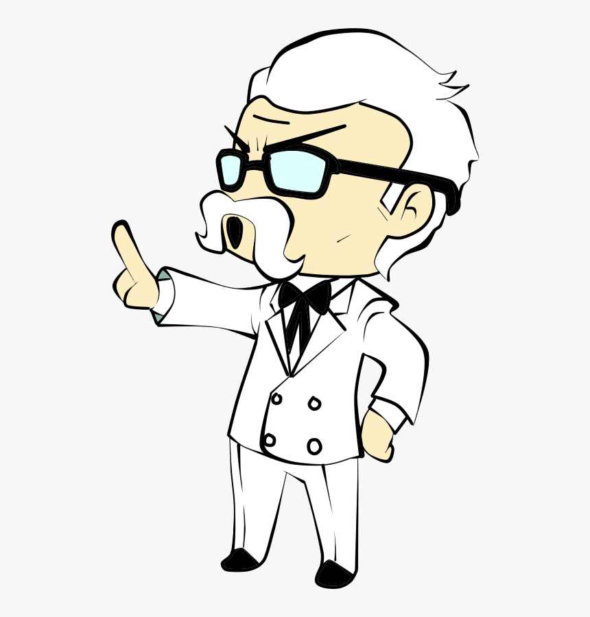 Transparent Colonel Sanders Png - Kcf Dividing Fractions Anchor Chart, Png Download