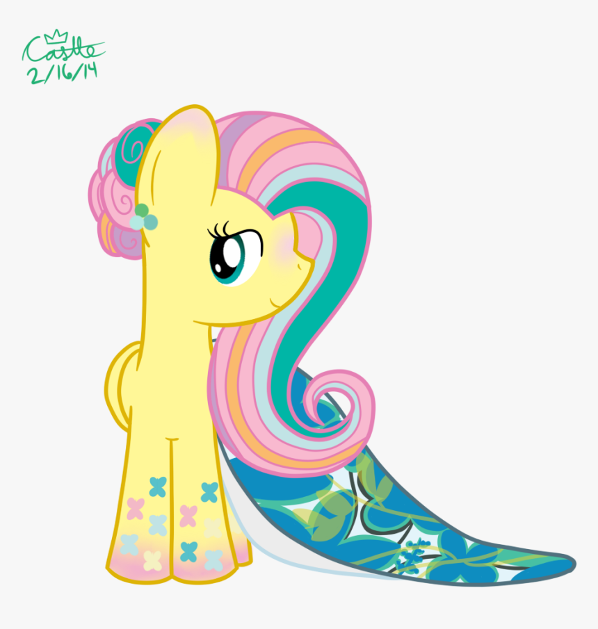Rainbow Power Fluttershy S Prom Dress By Mtfc1029 - Cartoon, HD Png Download