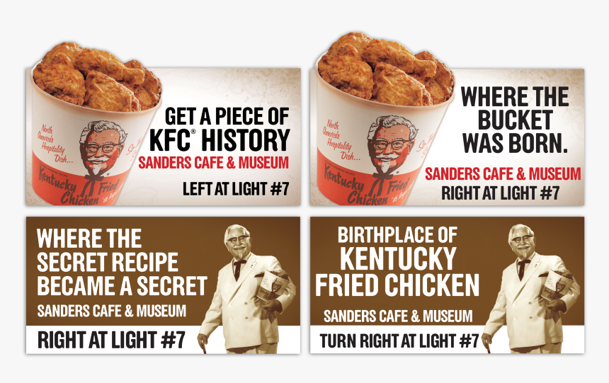Kfc Corbin Billboards - Harland Sanders, HD Png Download