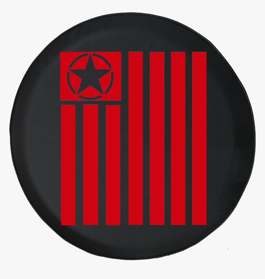 Jeep Wrangler Tire Cover With Tactical Military Star - Circle, HD Png Download