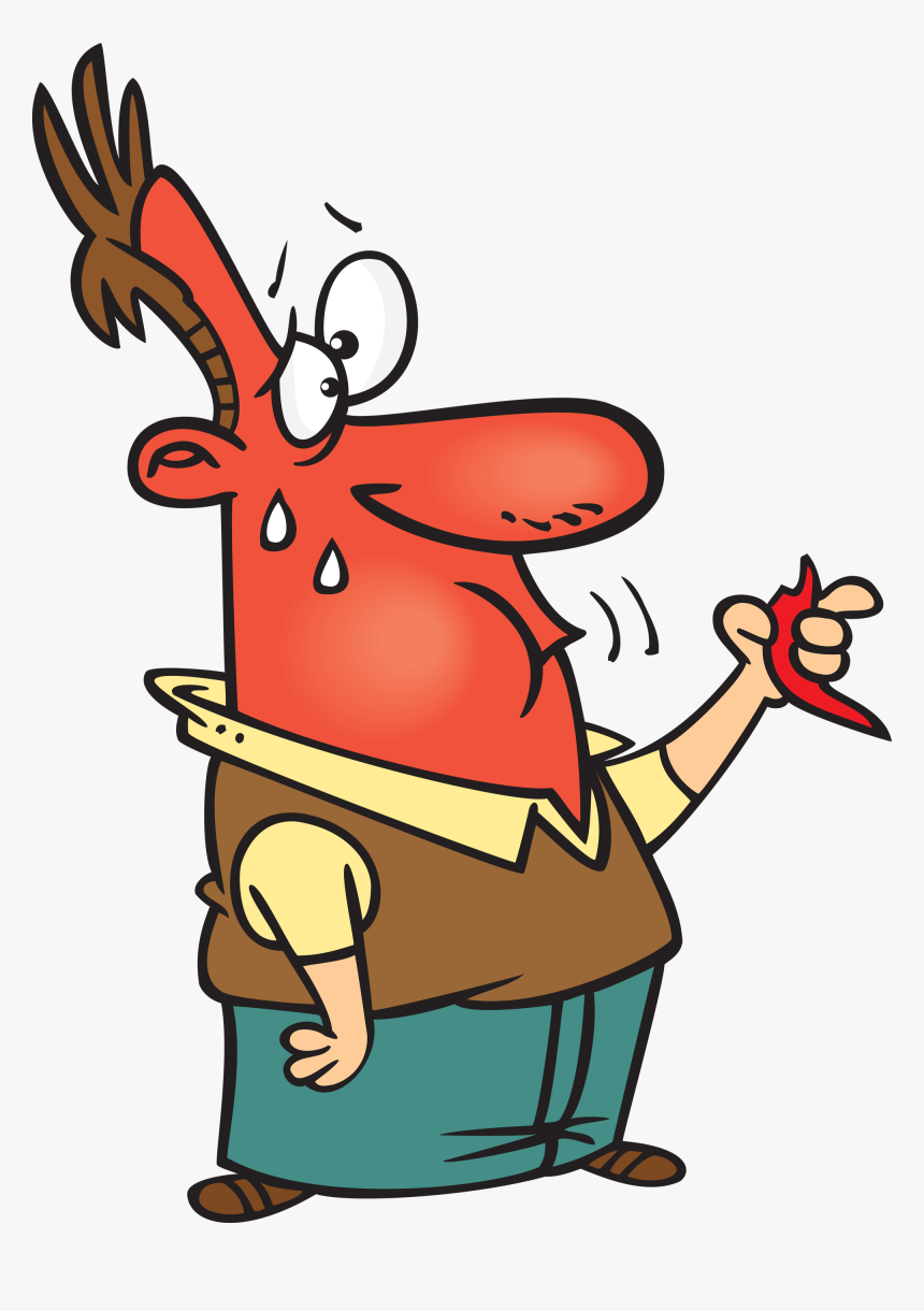 Spicy Food Border Png - Eating Spicy Food Clipart, Transparent Png