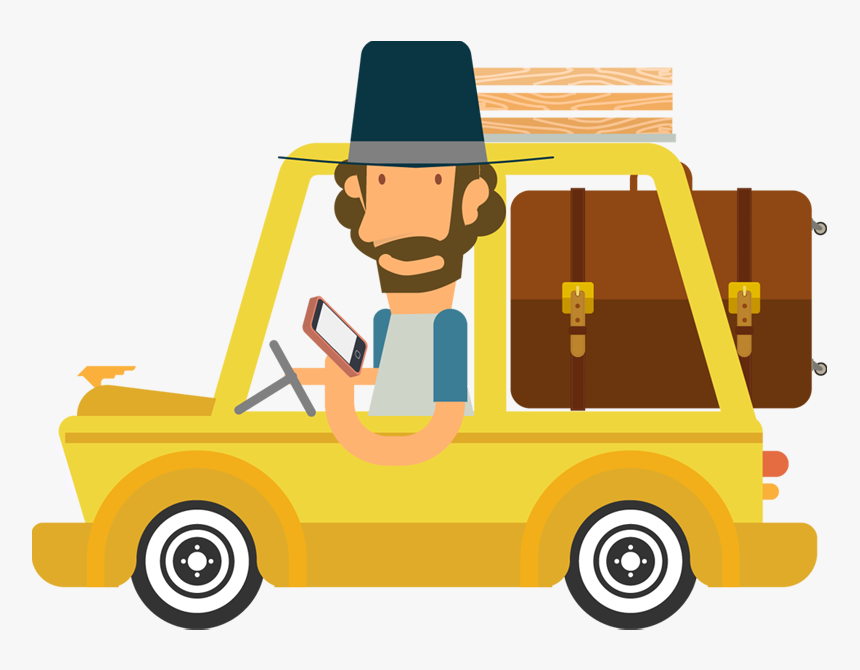 Portfolio Categories Designshop Cartoon - Car Trip Clipart Png, Transparent Png