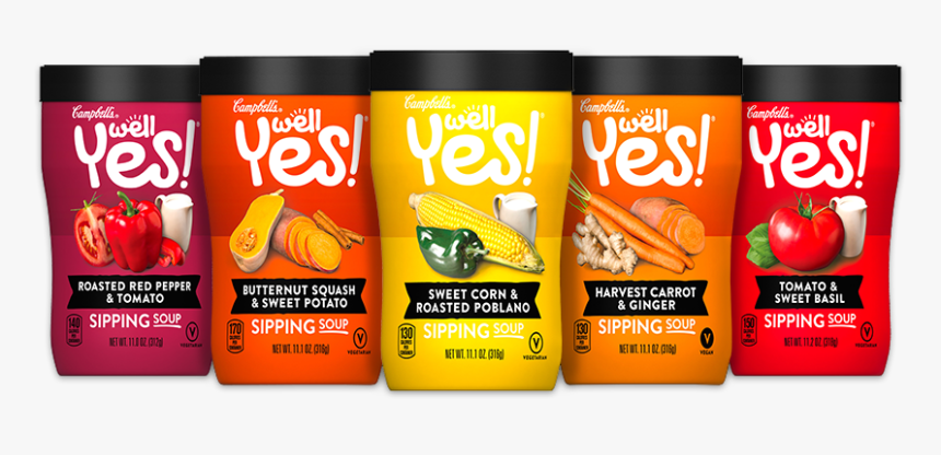 Well Yes Sipping Soups Product Line-up - Carbonated Soft Drinks, HD Png Download