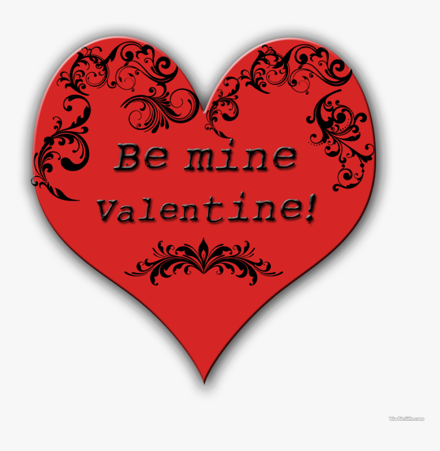 Facebook Graphics Be Mine Valentine - Heart, HD Png Download