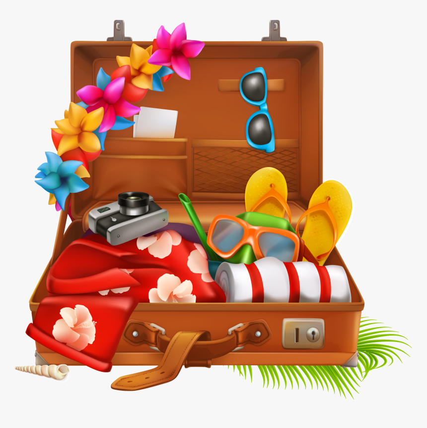 Holiday Suitcase Illustrations, HD Png Download