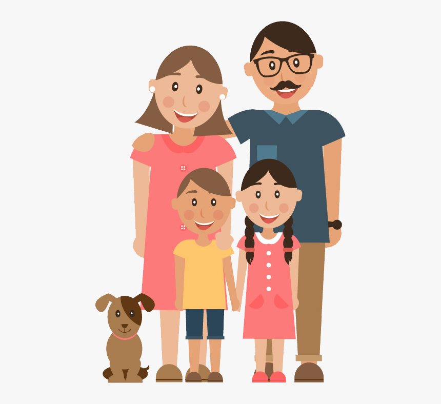 Family Child Parent Illustration - Family Character Image Png, Transparent Png