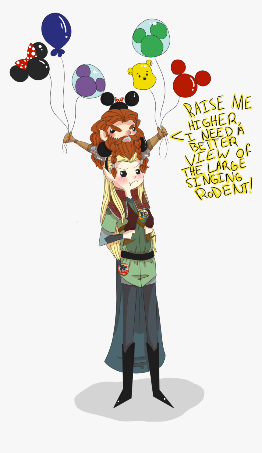 Legolas And Gimli S Disney Adventures The Parade By - Legolas Disney, HD Png Download