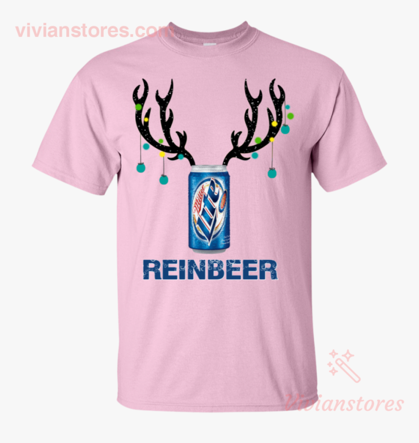Miller Lite Reinbeer Funny Beer Reindeer Christmas - Bud Light Christmas Sweater, HD Png Download