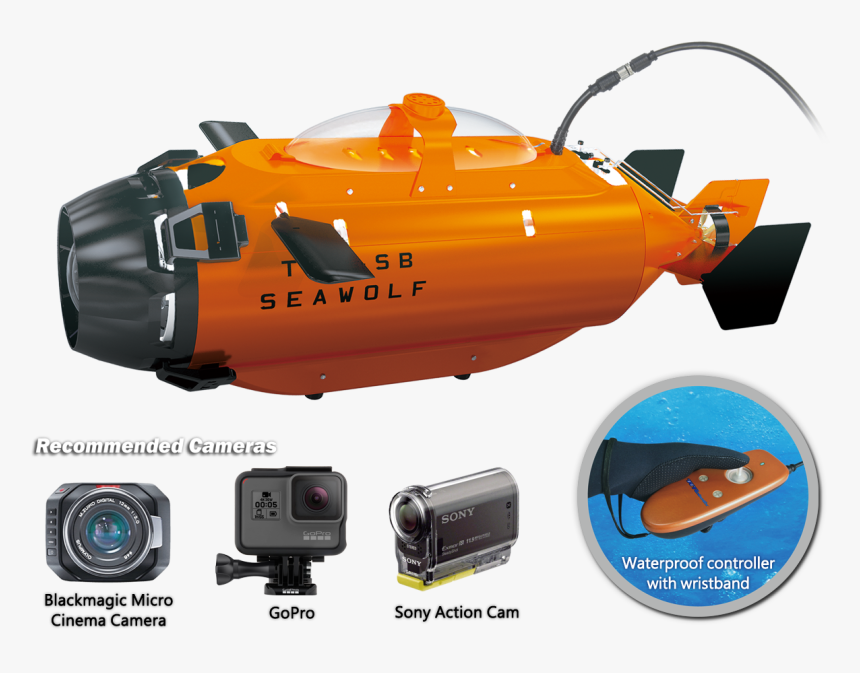 Rc Seawolf Submarine V2, HD Png Download