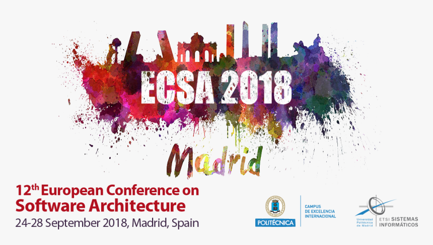 Madrid Skyline In Watercolor, HD Png Download