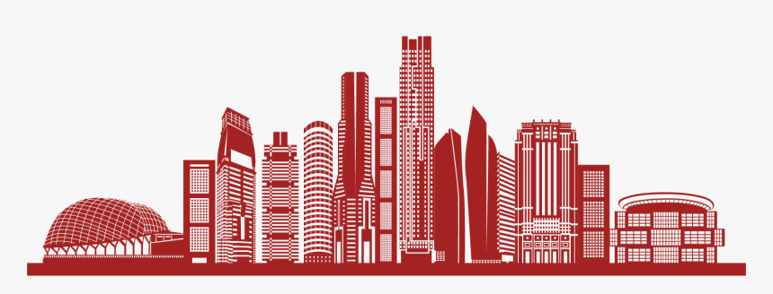 Singapore Flag Clipart Snow Png Download Singapore Skyline Black And White Transparent Png Transparent Png Image Pngitem