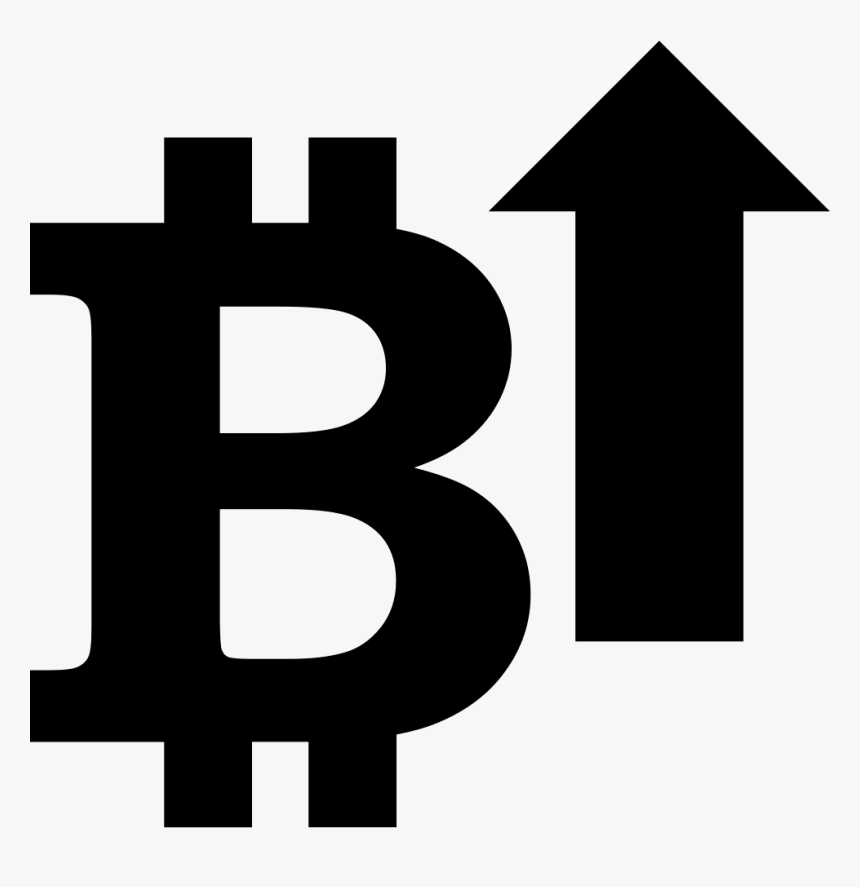 Bitcoin With An Up - Icon, HD Png Download