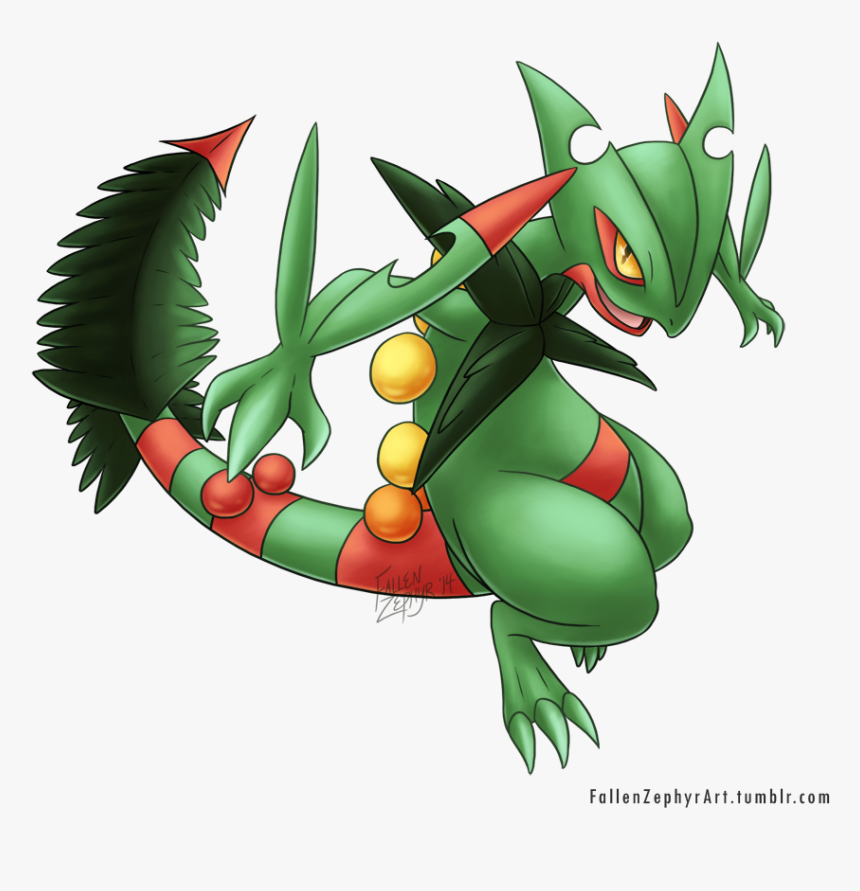Mega Sceptile By Fallenzephyr - Mega Sceptile, HD Png Download
