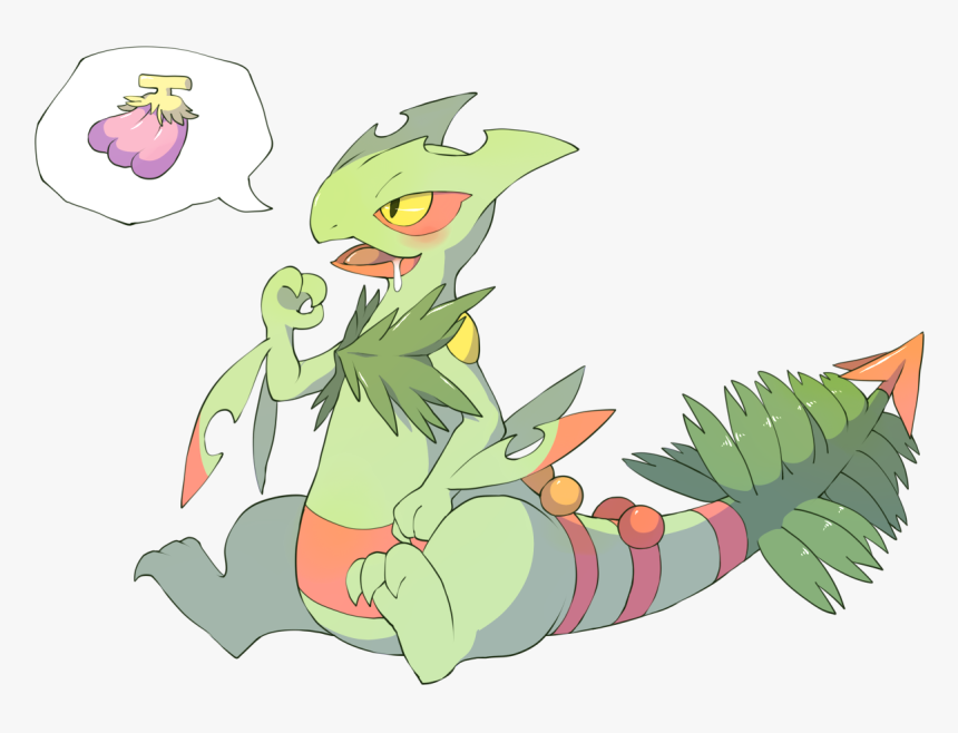 Mega Sceptile Want That Berry - Cute Sceptile, HD Png Download