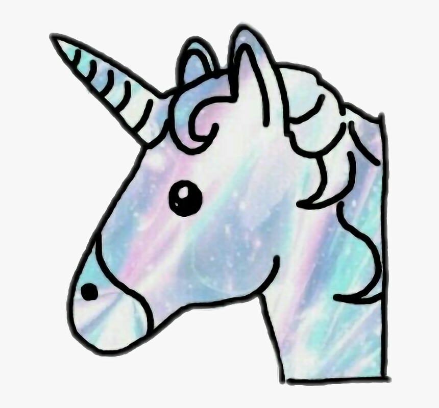Transparent Visuals Clipart - Unicorn Emoji, HD Png Download