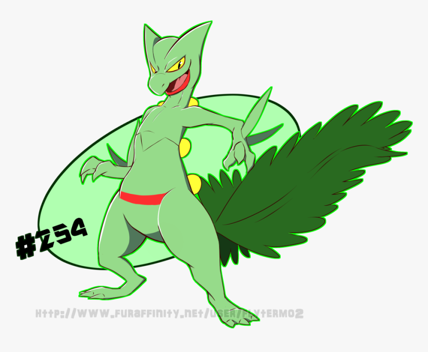 Literally A Sceptile - Cartoon, HD Png Download