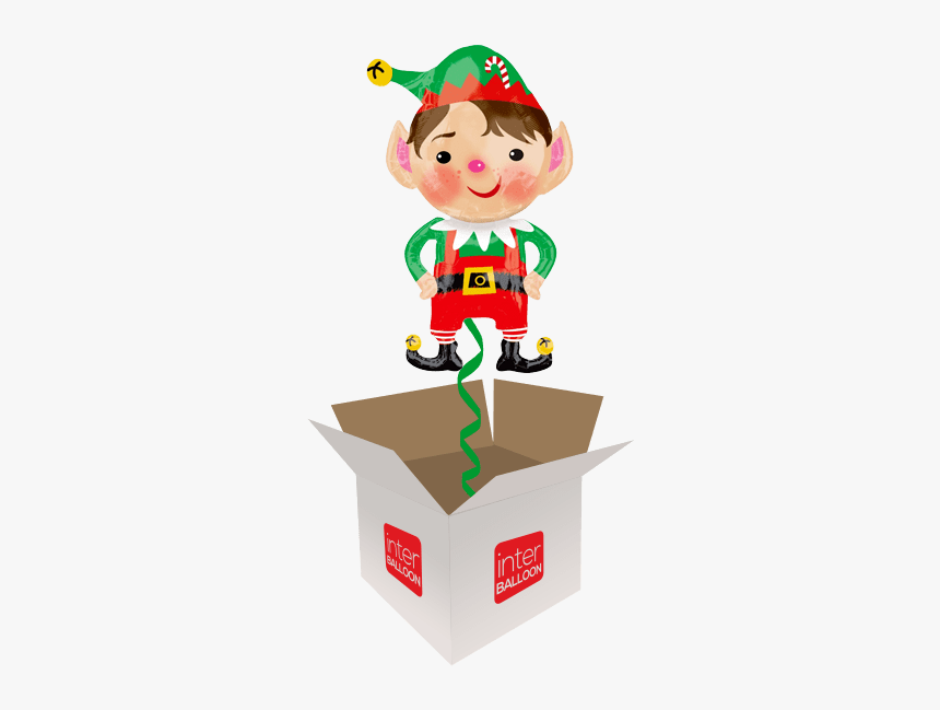 35″ Jolly Santa Elf - Happy 17th Birthday Balloon, HD Png Download