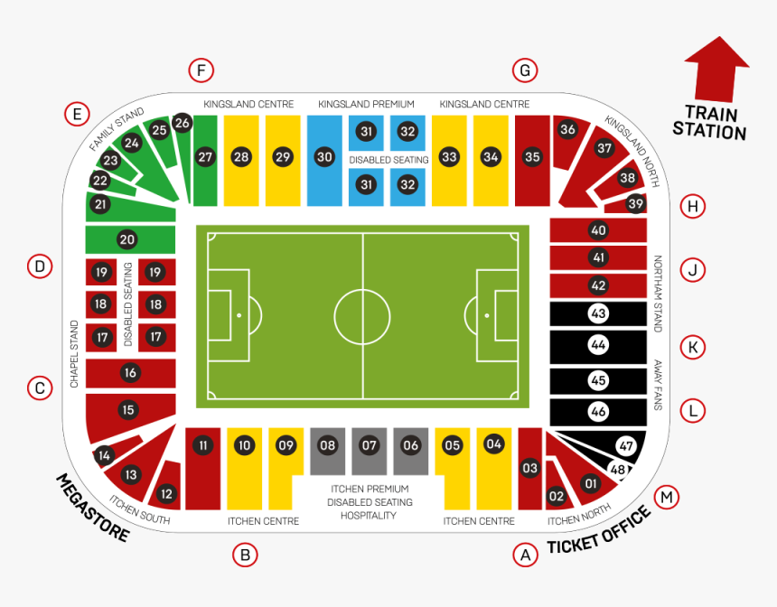 Southampton Fc Seating Plan, HD Png Download