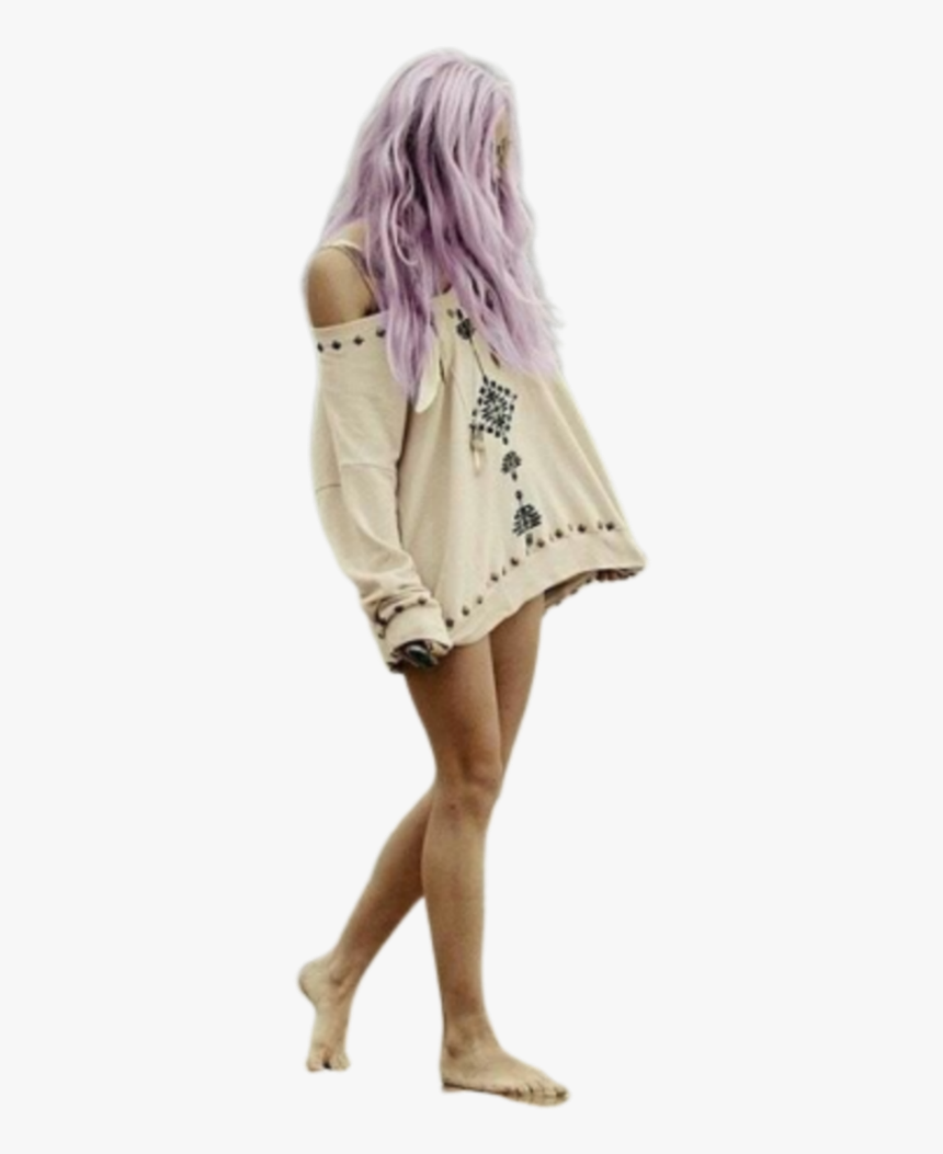 #girl #walking - Pastel, HD Png Download