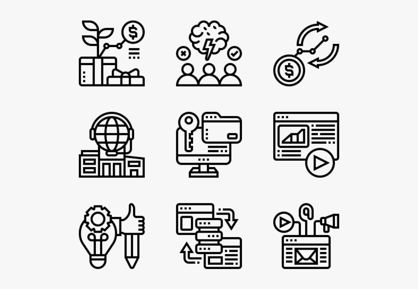 Essential Set - Railroad Icons, HD Png Download