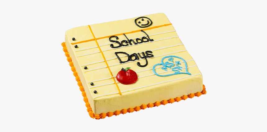 School Days Paper Ice Cream Cake - Back To School Sheet Cake, HD Png Download